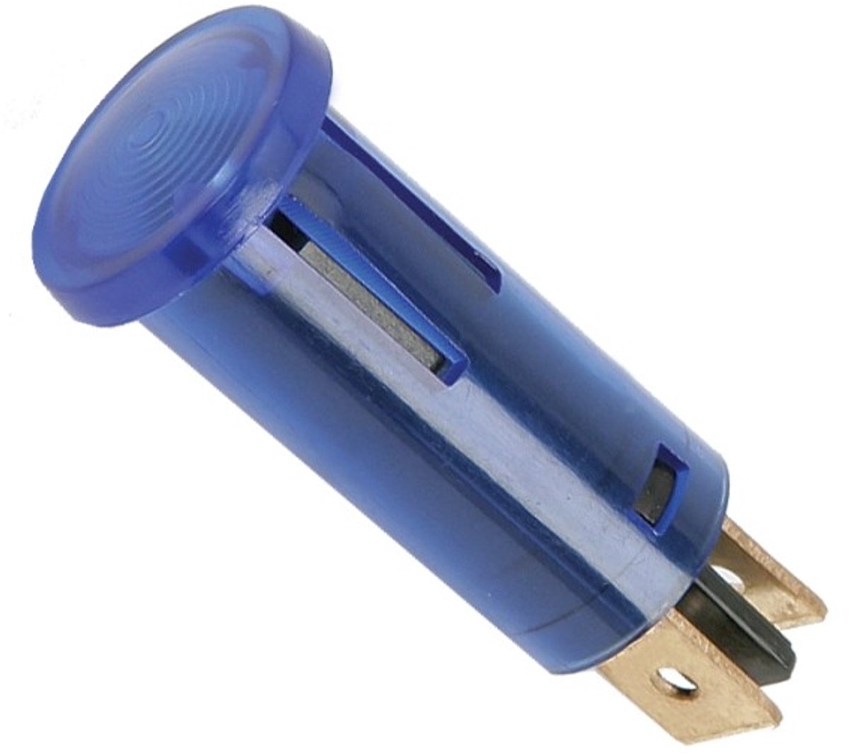 10x Blauw Controlelampje 12V DC – Indicatorlamp Voor Auto En Elektrische Apparatuur – Inbouw Signaallamp Met 6,3 Mm Steekaansluitingen – Montagegat 12 Mm – Blauwe Indicator Light – Verkoopeenheid 10 Stuks [07921KE]