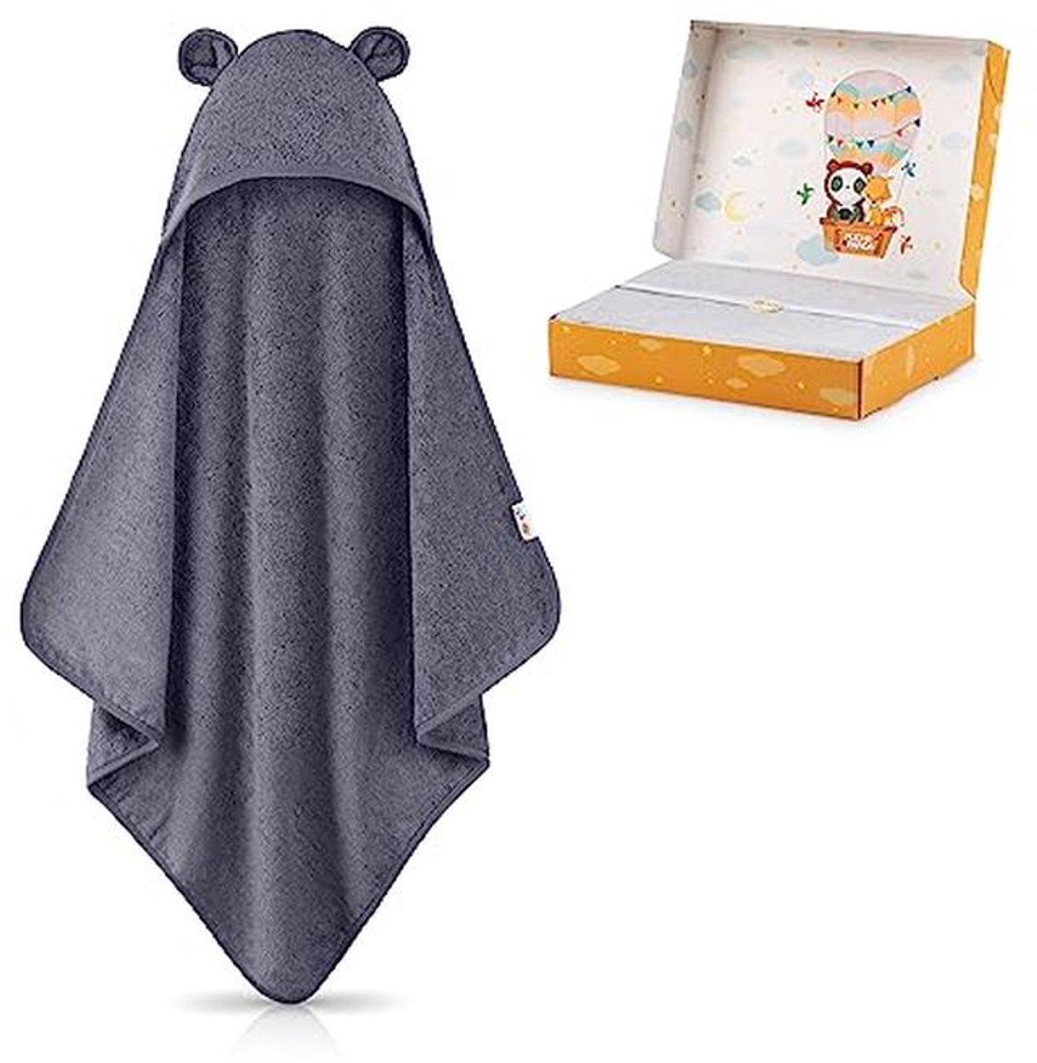Extra Dikke Babyhanddoek met Capuchon van Bamboe - Zacht en Warm - 75 x 75 cm - Geschikt voor Baby's en Peuters