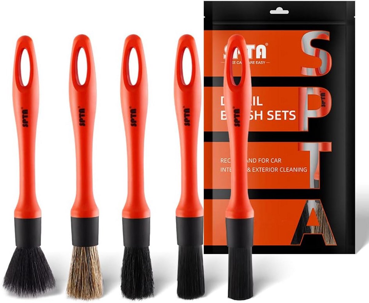 Set van 5 Auto Detailing Borstels voor Grondige Reiniging