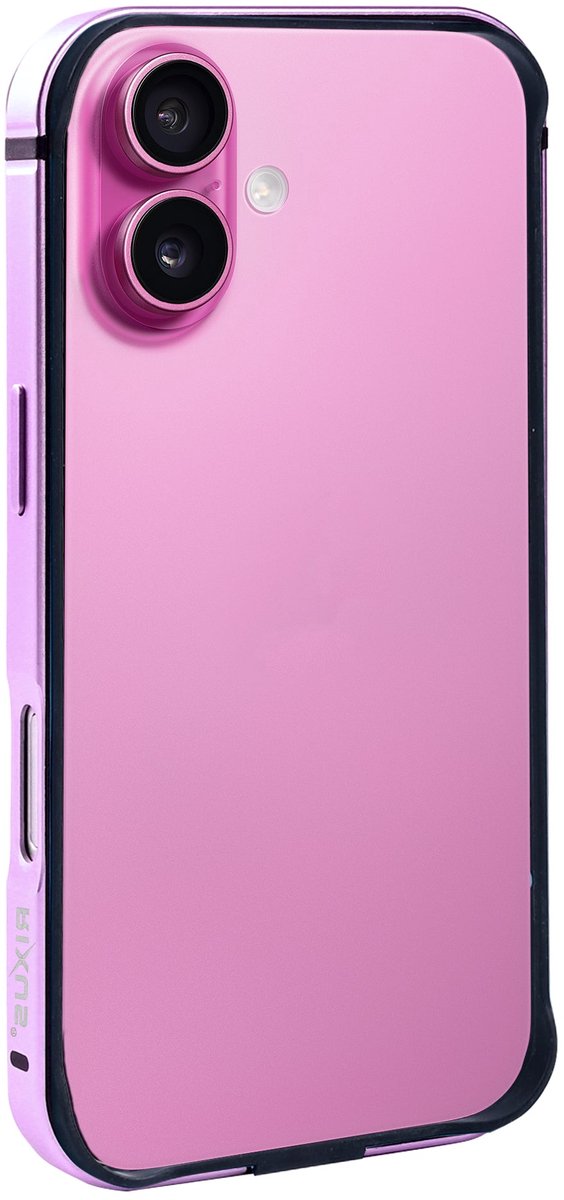 Rixus Crash Guard Case For Apple iPhone 16 Plus Pink