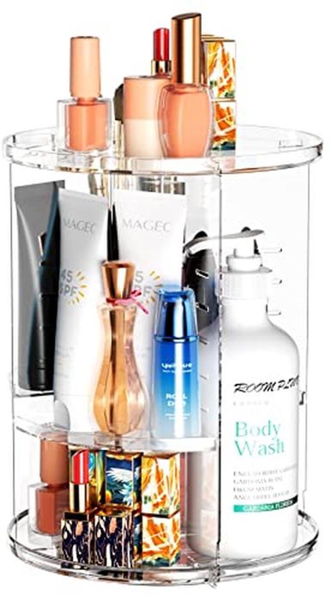 Draaibare Make-up Organiser - Transparante Cosmetica Organizer voor Slimme Opslag