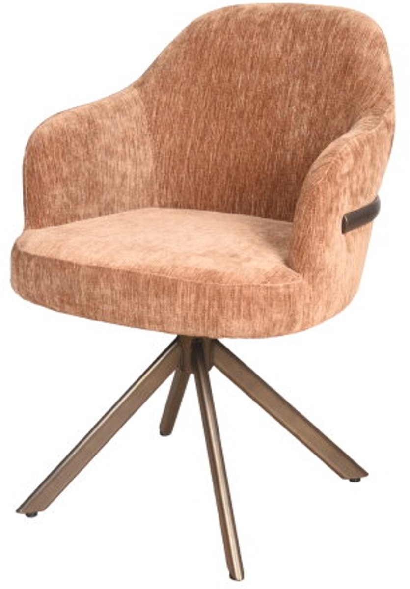 Moods Collection Eetkamerstoel New york poot Venus 360 anodic brown - be straight coffee