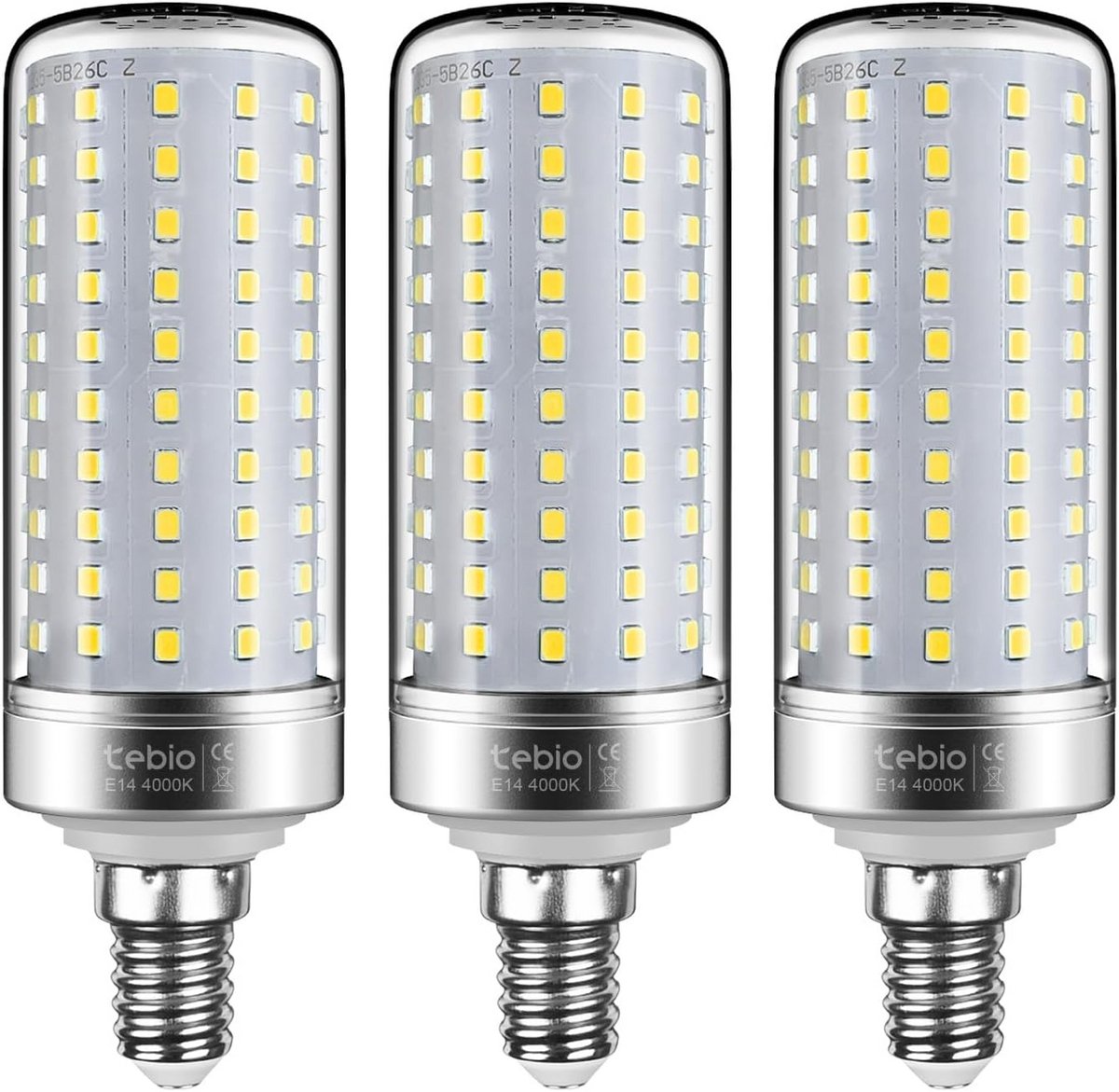 E14 LED-lampen 25 W, 4000 K neutraal wit, 2500 lm, niet dimbaar, energiezuinig, set van 3