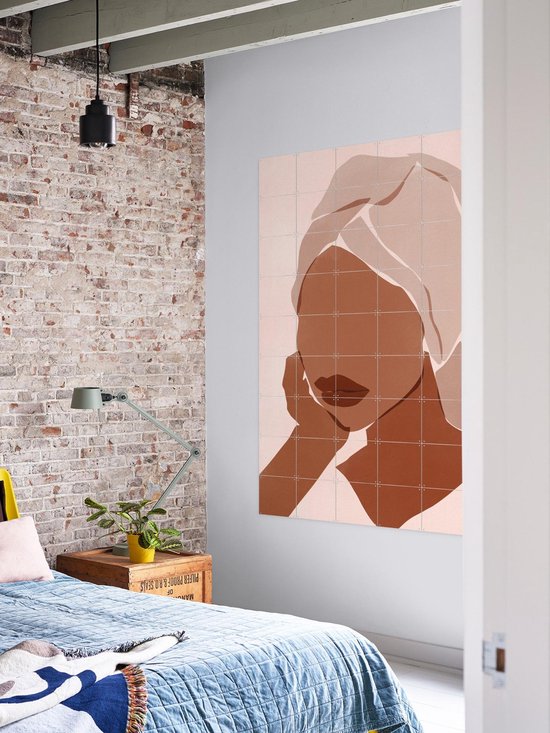 IXXI Sunday Mood, Sacrée Frangine - 100 x 140 cm - Support d'accrochage gratuit - Grande décoration murale et posters - Minimaliste, Abstrait, Graphisme