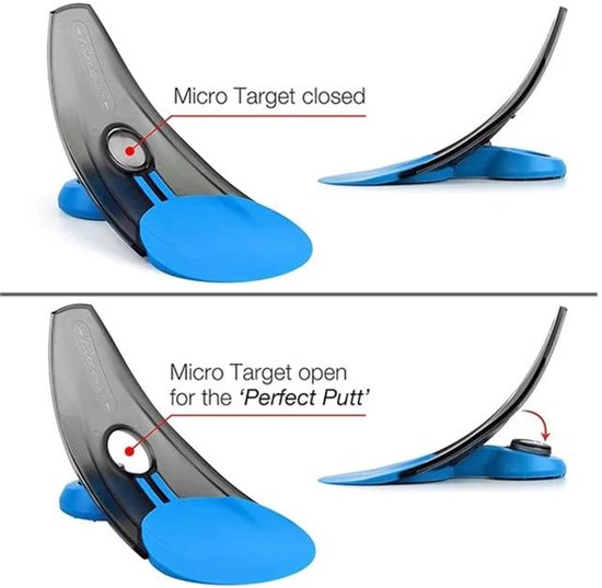 Golf Putting Hole Cup - Draagbare Opvouwbare Golf Hole Cup - Putting Trainer - met Balterugvoer - voor Tuin, Scholen, Erf - 24×14cm - blauw van Merkloos — afbeelding 3