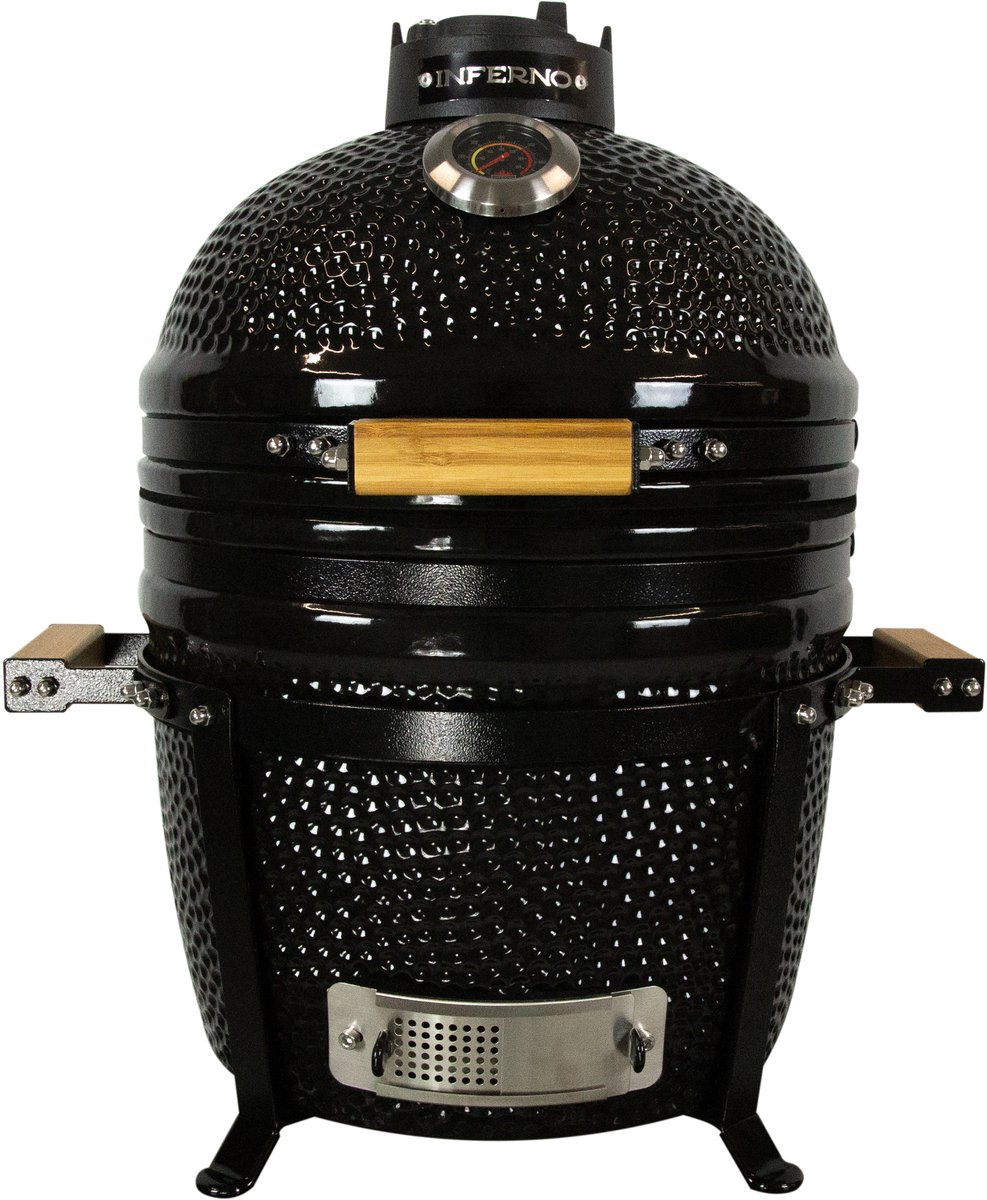 Bol.com Inferno compact Kamado Barbecue - Grilloppervlakte 34cm / 13inch - Zwart aanbieding