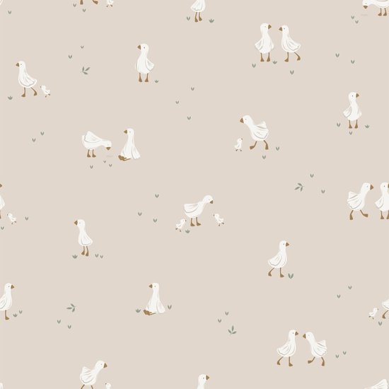 Papier peint Little Dutch Little Goose pour chambre d'enfant - Animaux - 10 m x 52 cm