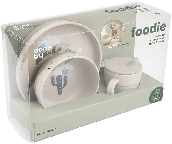 Done By Deer Foodie Dinner Set - Lalee - 3-Delig - Sand van Done by Deer — afbeelding 3