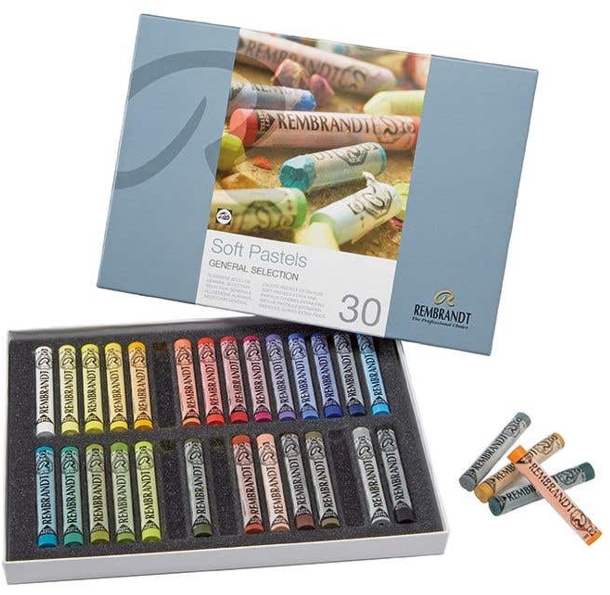 Rembrandt Soft pastel set Algemene Selectie | 30 hele pastels — cadeau in Hobby - foto 3