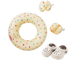 Heless poppen zwemset Hart Confetti - badkleding voor poppen 35-45cm.