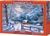 Castorland Snowy Morning – Puzzel – 1.500 stukjes – Satijnen afwerking – Perfecte pasvorm – Europese kwaliteit