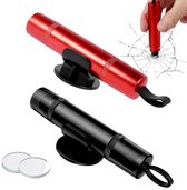 UUlioyer 4 stuks noodhamers voor auto's - noodhamer met veiligheidsgordelsnijder, raamnoodhamer - noodhamer, reddingshamer, veiligheidshamer voor auto's, bussen, auto's, vrachtwagens (4