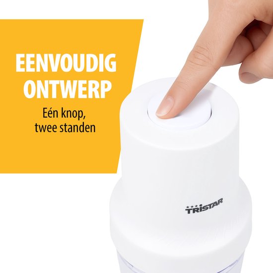 Tristar BL-4023 - Hakmolen 400W - 1L- RVS hakmes - Wit van Tristar — afbeelding 2