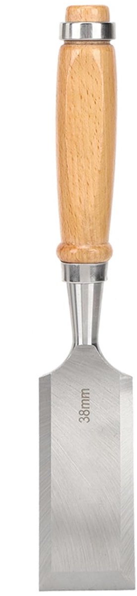 Platte beitel voor houtbewerking, houtbeitel Harfington Tools Industriële accessoires CR V 38 mm 1 2 Lange handgreep voor snijdende handgereedschappen Handvat van