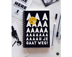 Invulboek | Afscheidsboek XL - Afscheid collega 'Aah je gaat weg' - Afscheidscadeau