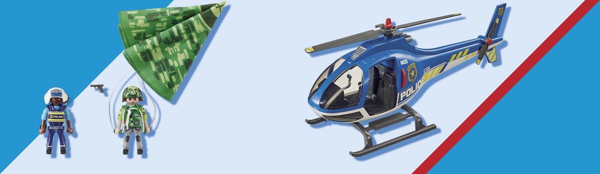PLAYMOBIL City Action Politiehelikopter: parachute-achtervolging - 70569 — afbeelding 4