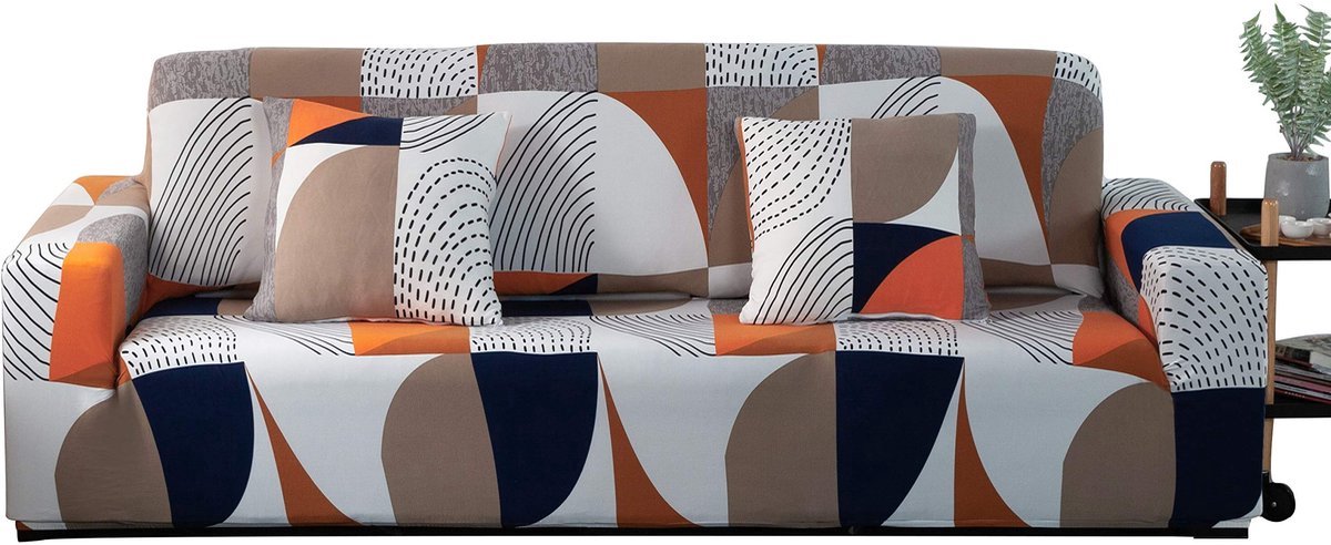 Stunq® Elastische Bankovertrek met Bloemenprint, 1234zits, Antislip, Meubelbescherming