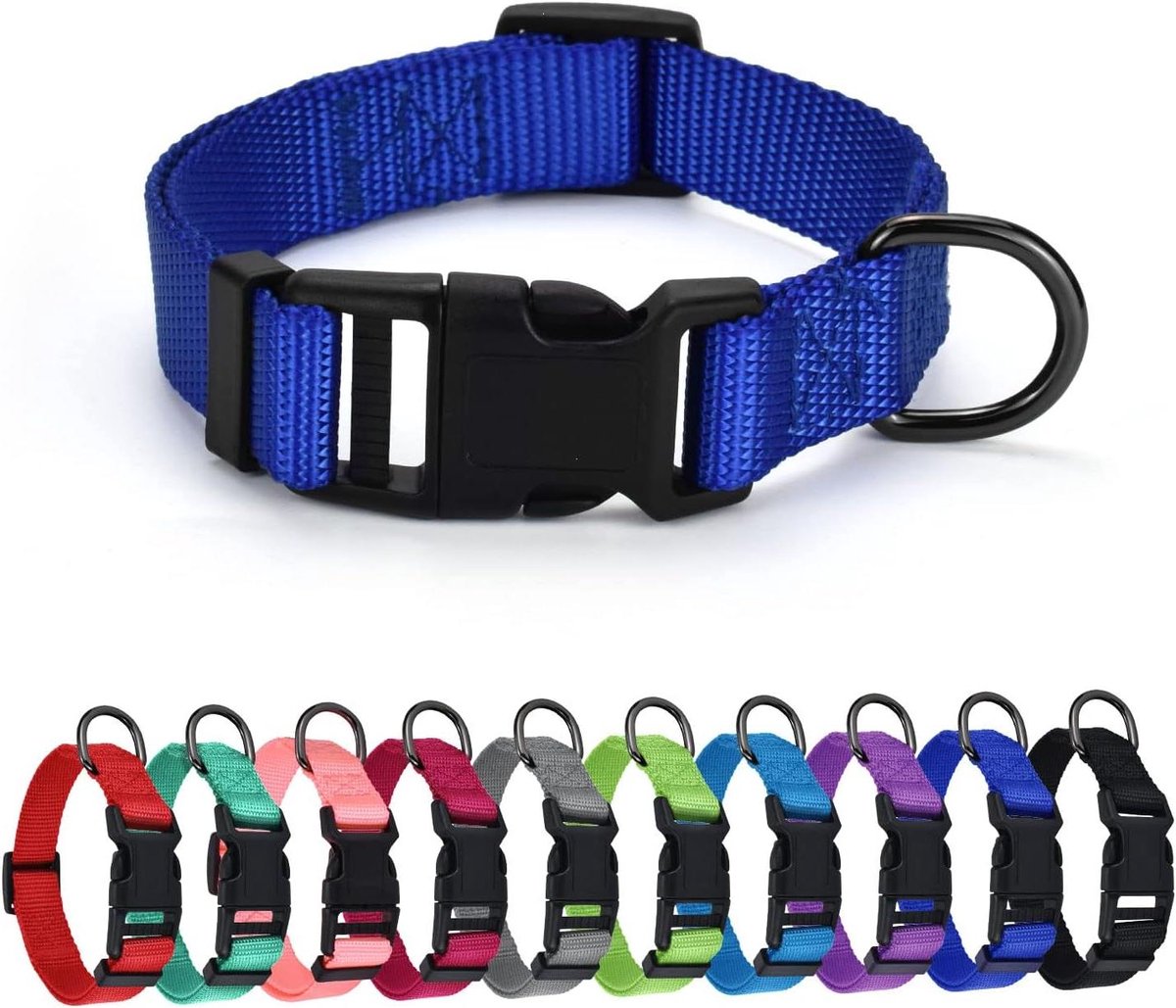 Cosensi - Nylon halsband voor honden in diverse kleuren en maten
