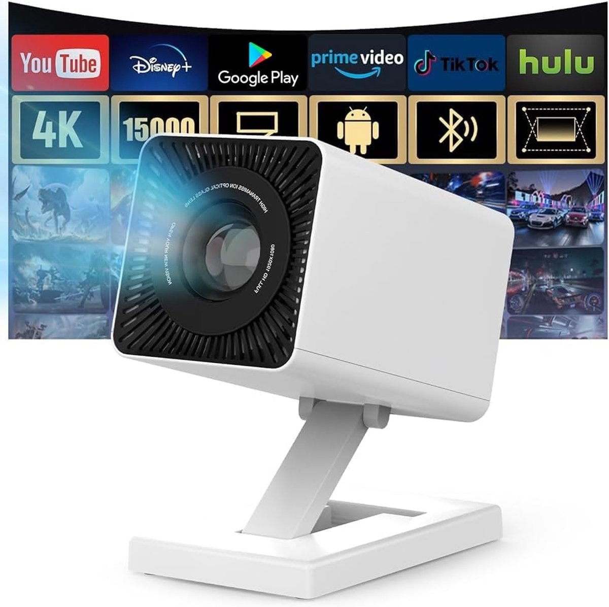 Mini Beamer - Projector met Wifi - Bluetooth