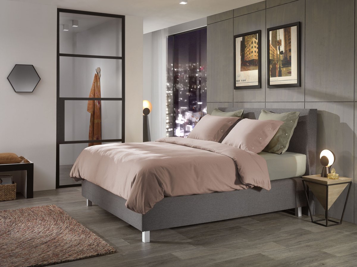 YELLOW Cialda Dekbedovertrek - Lits-Jumeaux - 240x200/220 cm - Shady Pink