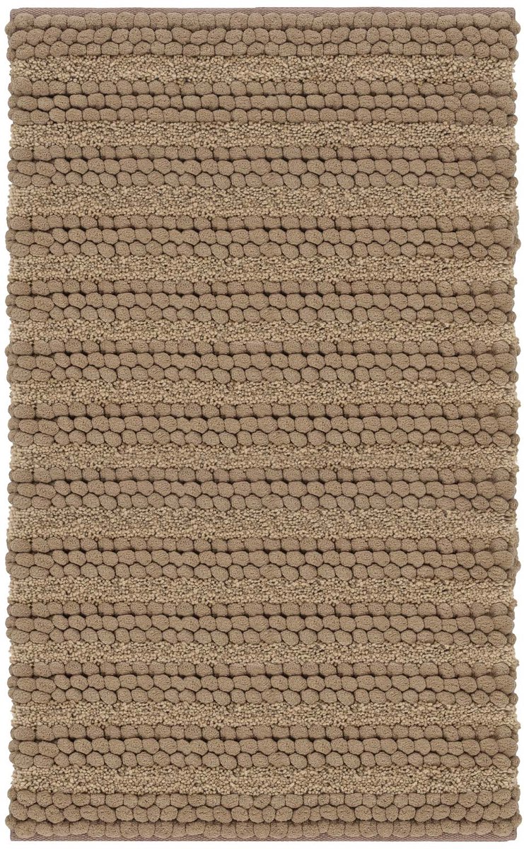 Heckettlane Badmat Roberto - Badkamermat - Bidetmat - Antislip tapijt - 60x100 cm - Beige