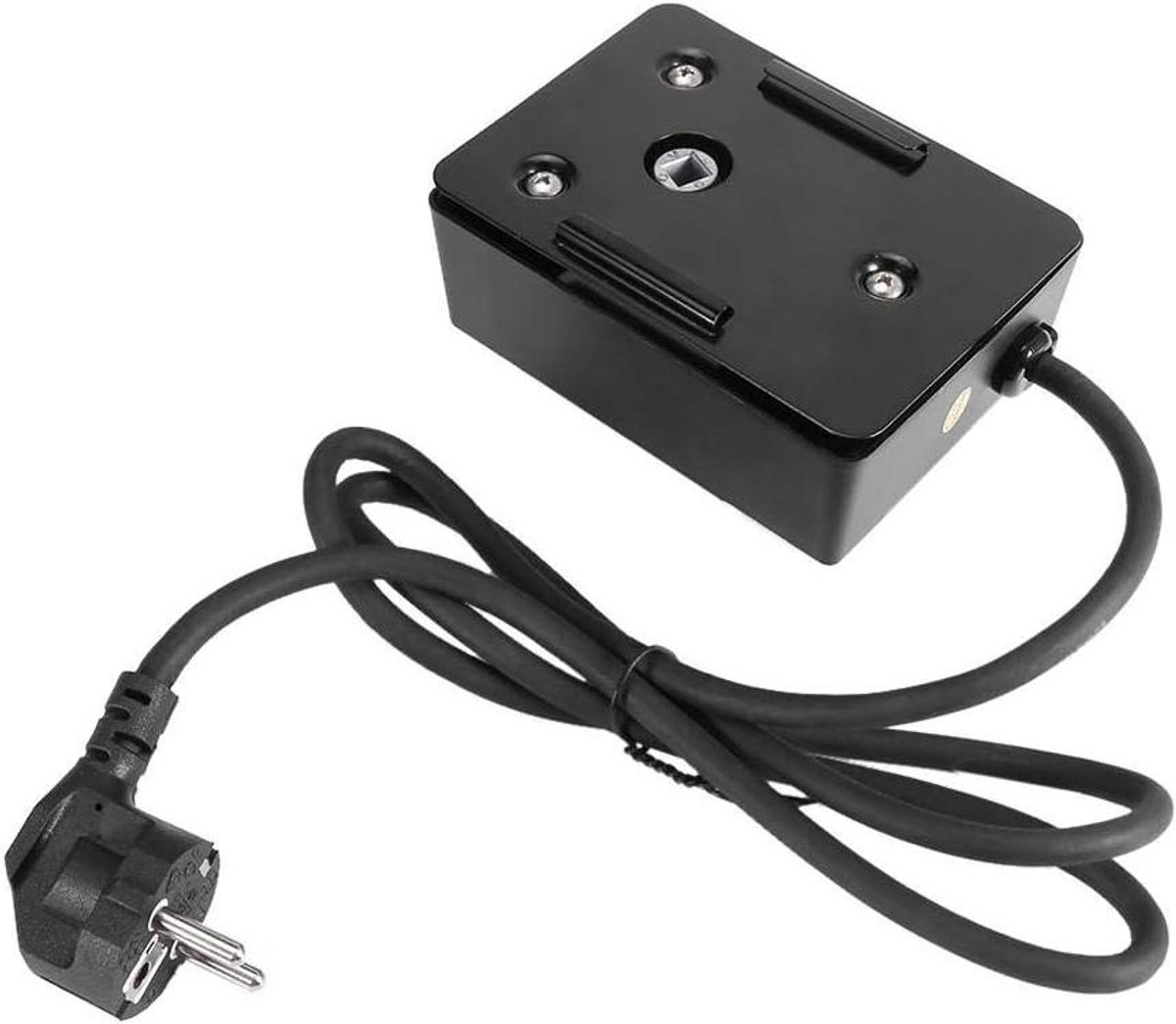 Braadmotor Grill Spies - BBQ Motor - Buiten Koken - Geluidsarm Ontwerp - 10-15 kg Draaglast - Zwart