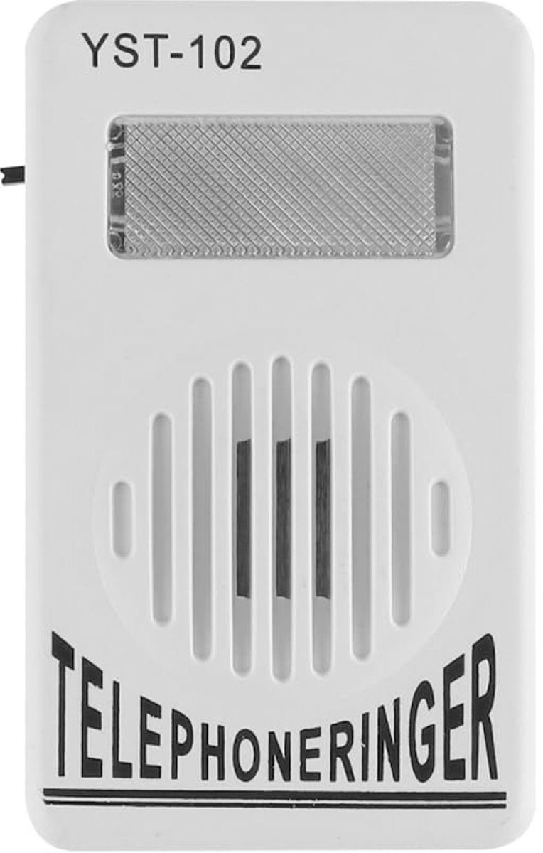 Extra luide telefoonbelversterker met stroboscooplicht, 60-110 dB instelbaar volume voor vaste/vaste telefoons, geschikt voor slechthorenden