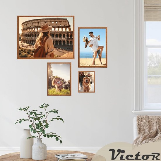 EXYGLO 12er-Set Bilderrahmen 13x18 cm Schwarz für 18x13 Fotos