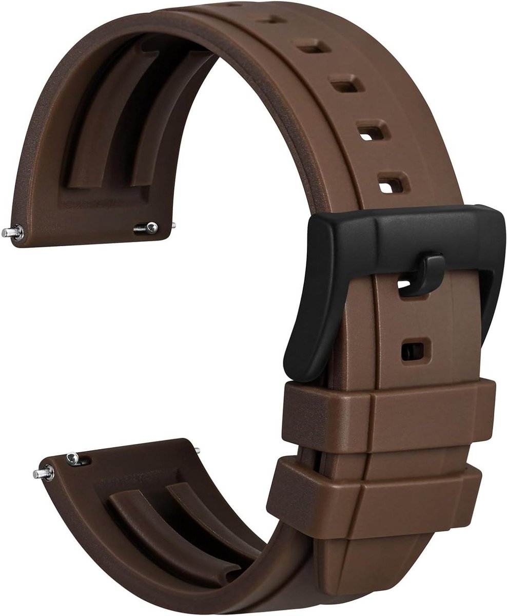 Cosensi - Siliconen Horlogebanden met Snelsluiting voor Mannen en Vrouwen - Verschillende Kleuren en Breedtes - 18mm 20mm 22mm 24mm