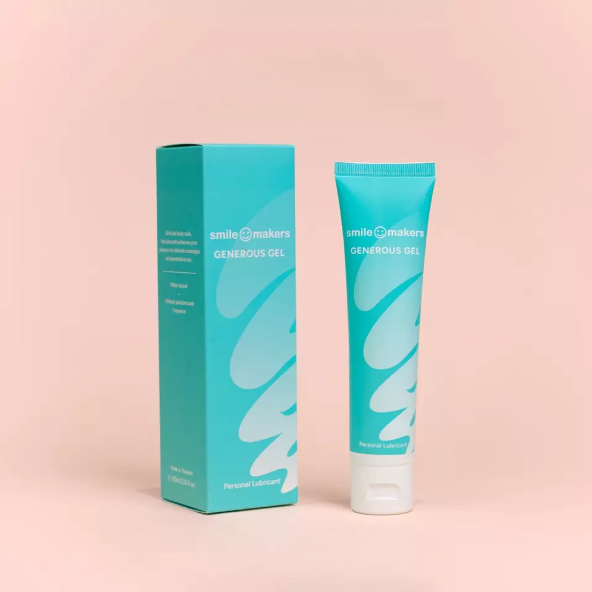 Smile Makers Generous Gel - Luxe Glijmiddel op Waterbasis 60ml – Zijdezachte Textuur & Vegan – Intieme Gel voor Comfort en Plezier – Geschikt voor Seksspeeltjes – Parfumvrij – Premium Kwaliteit
