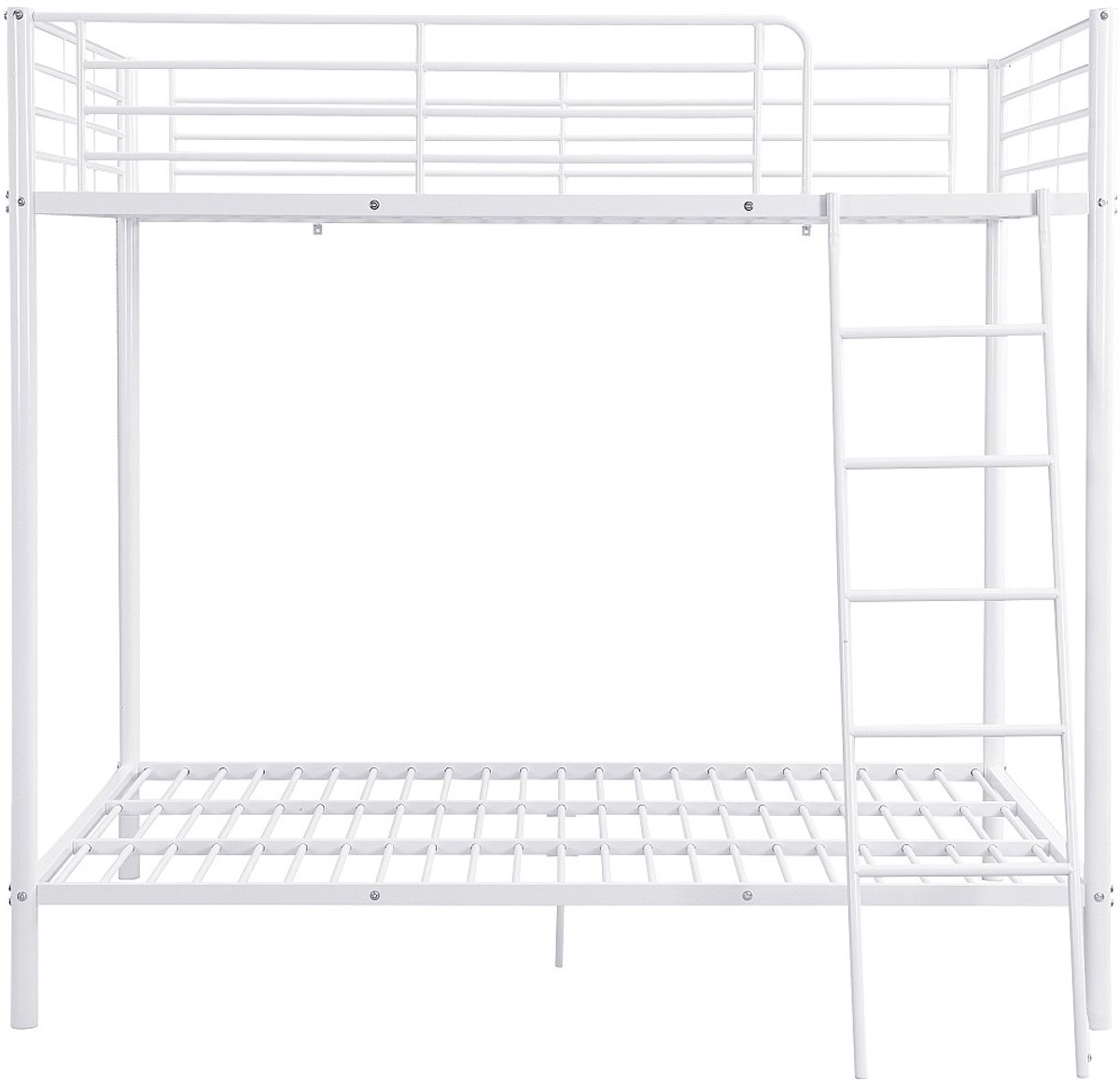 Vente-unique Stapelbed metaal wit 140 x 190 cm