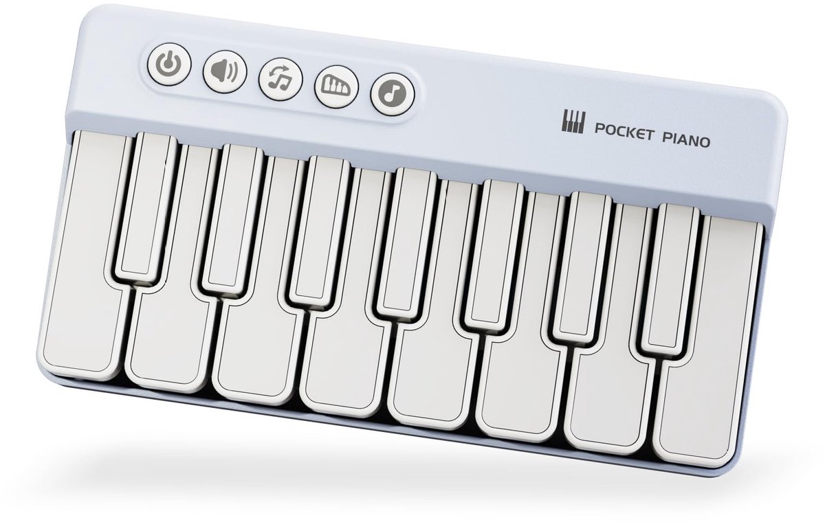 Mini keyboard piano - Piano kind - Speelgoed Voor Kinderen - Educatief Speelgoed -Draagbare zakpiano - blauw