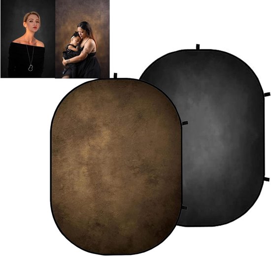 Miorkly 1,8 x 2,8 m, Zwarte Fotoachtergrond, Verdikt Blackscreen Aachtergrond, Opvouwbare Zwarte Rollup Stof, Fotoachtergrond, Voor Fotowand, Fotostudio, Fotografie, Zwart Scherm (6 Clips, 1 Tas