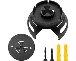 Muurbeugels voor Mini Echo Dot 4/5 in Zwart - Luidsprekerbevestiging met Ronde Compatibiliteit.