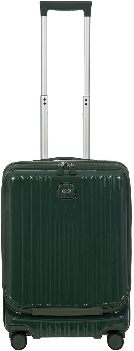 BRIC'S met laptopvak Positano Trolley Emerald Green Donkergroen 50cm
