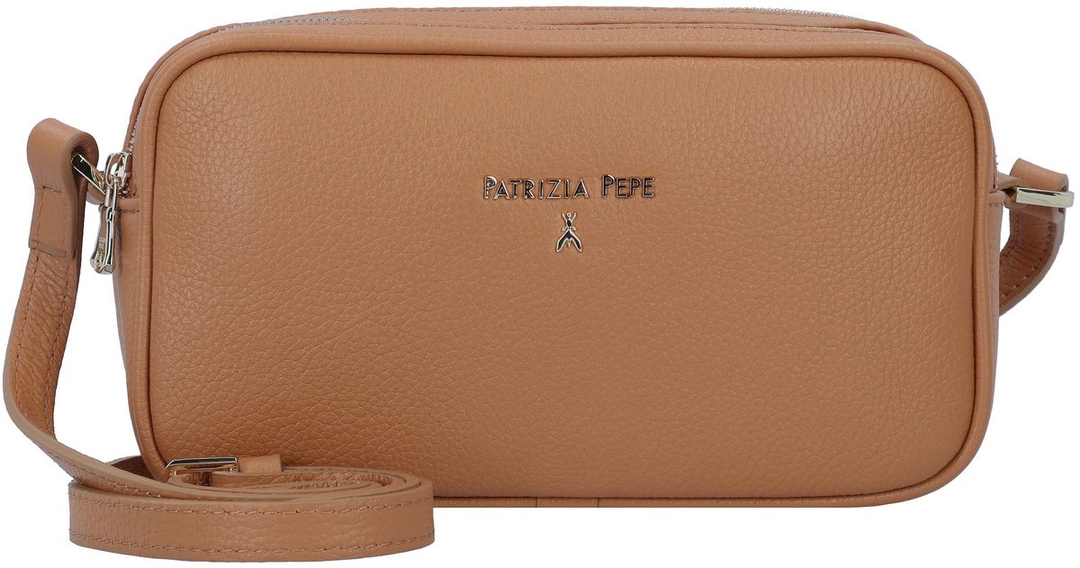 Patrizia Pepe Schoudertas Leer 21.5 cm - Dames - summer cuoio