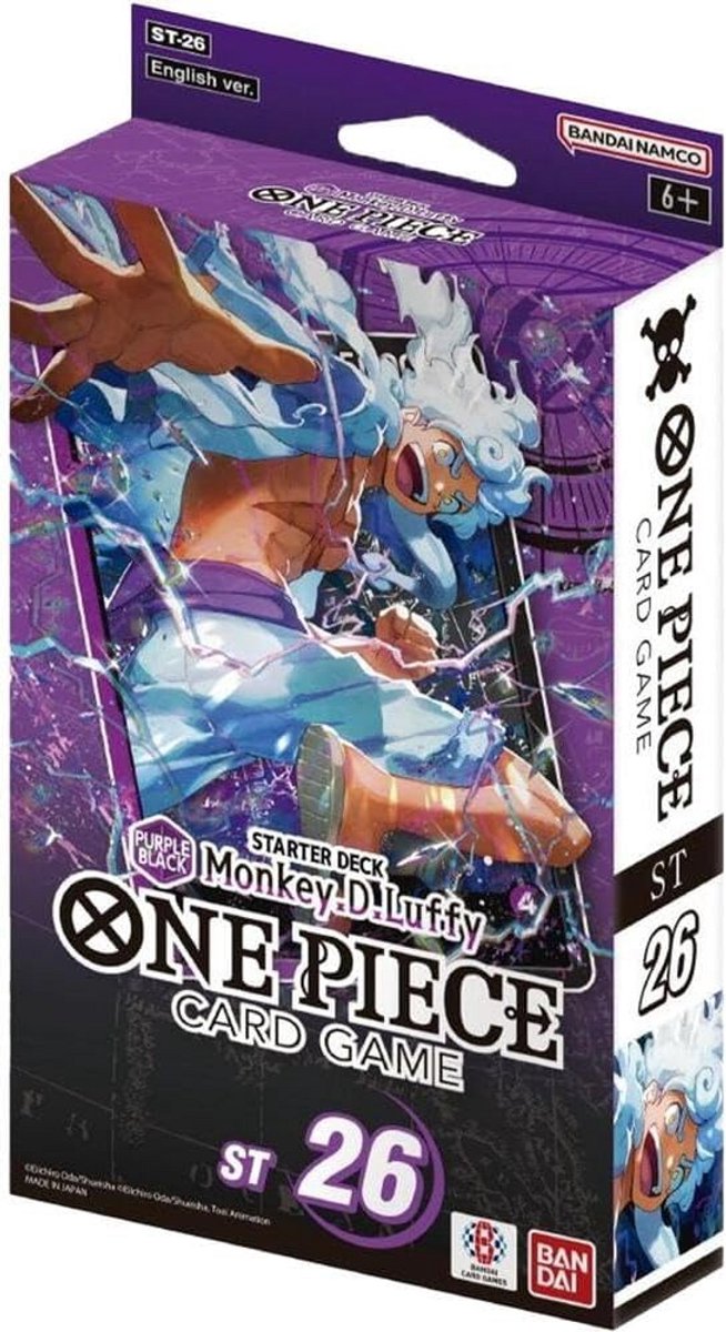 Eendelig Kaartspel - ST-26 Monkey.D.Luffy - 6 Kleuren Decks - 51 Kaarten - OP-11 Booster Pack - Speelblad - ONE PIECE CARD GAME voor Beginners