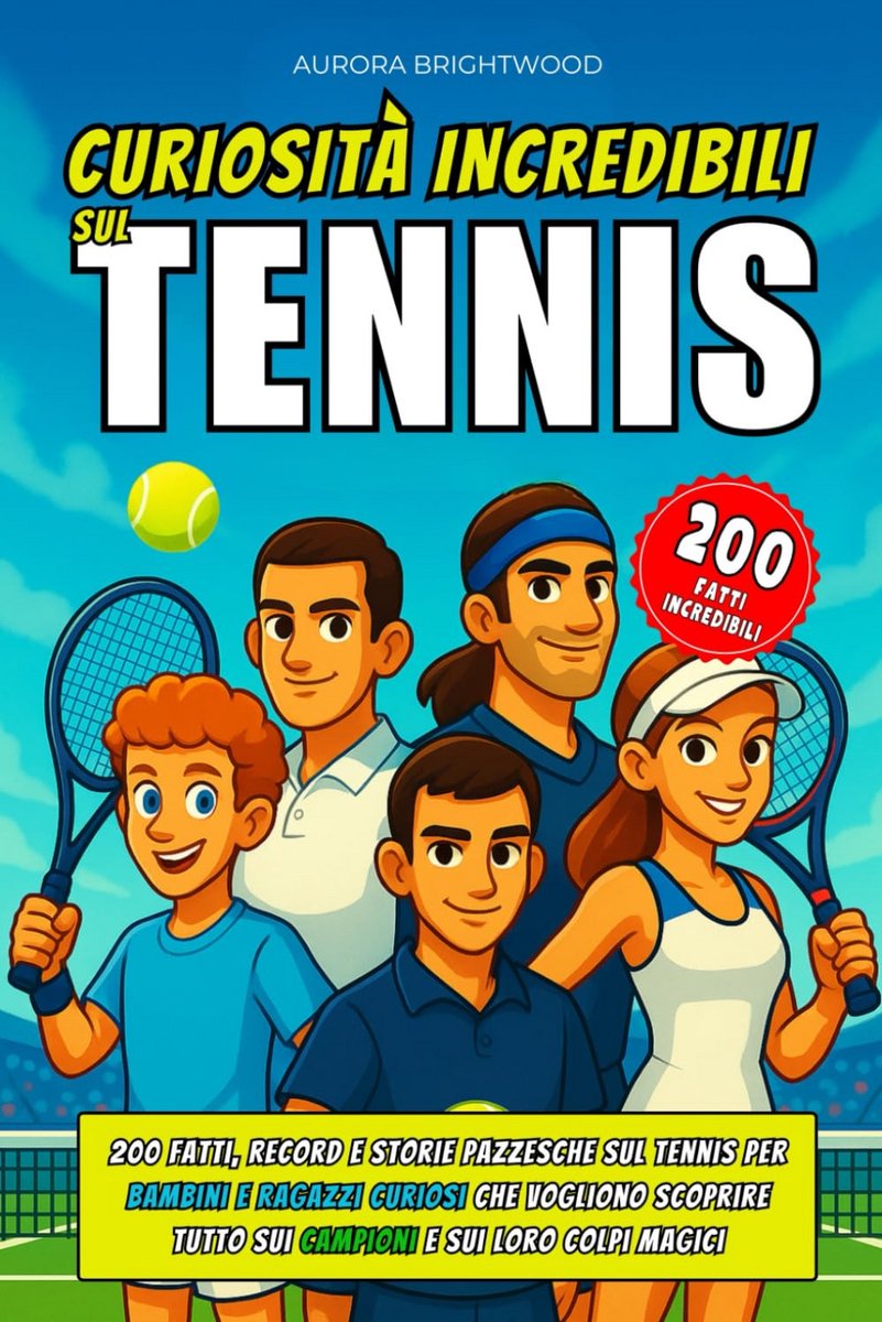 Tennis Avontuur voor Kinderen: 200 Verbazingwekkende Feiten, Records en Verhalen over het Tennis