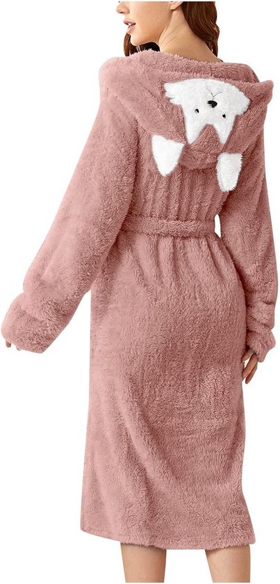 Hunkemöller fleece badjas rood Hunkemöller fleece badjas rood