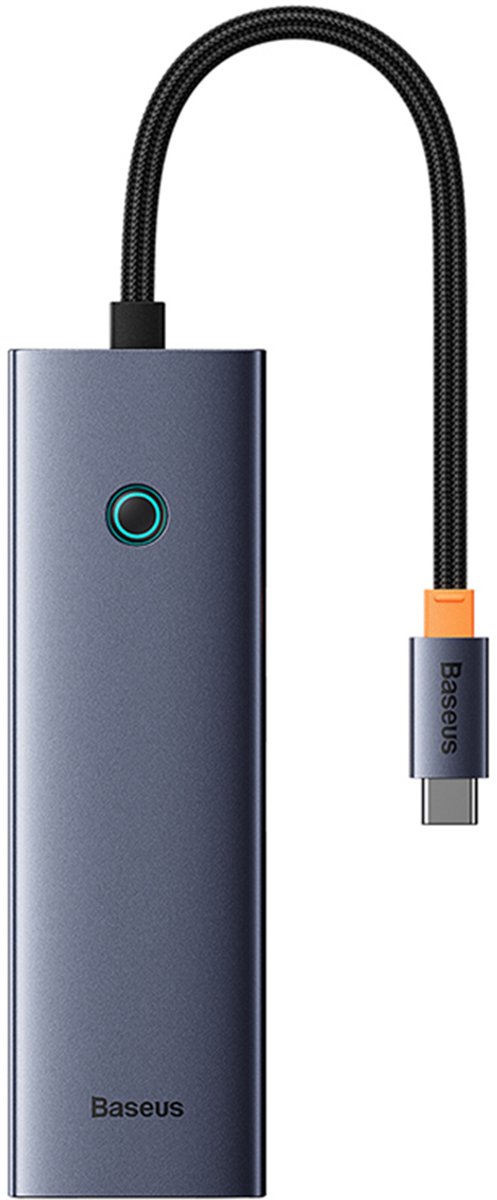 Baseus UltraJoy 6-Port Bedraad USB 3.2 Gen 1 (3.1 Gen 1) Type-C Grijs