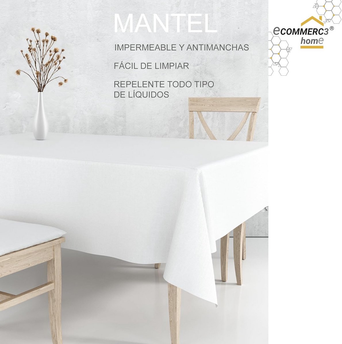 Rechthoekig Tafelkleed 100x140 cm - Vlekbestendig en Waterdicht PVC