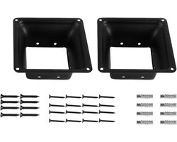 Egoods - Verbindingsbeugel voor 4x4 houten palen - Set van 2 - Corrosiebestendig
