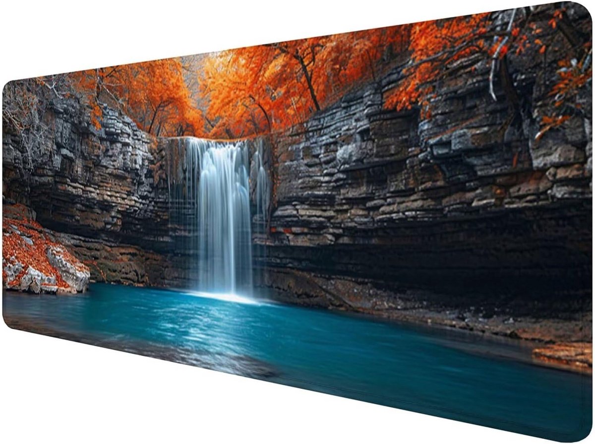 XXL Gaming Muismat 900x400x3mm - Groot Landschap Muismat met Waterdichte Stof en Anti-Slip Rubber, Ideale Muismat voor Gamers en Kantoor