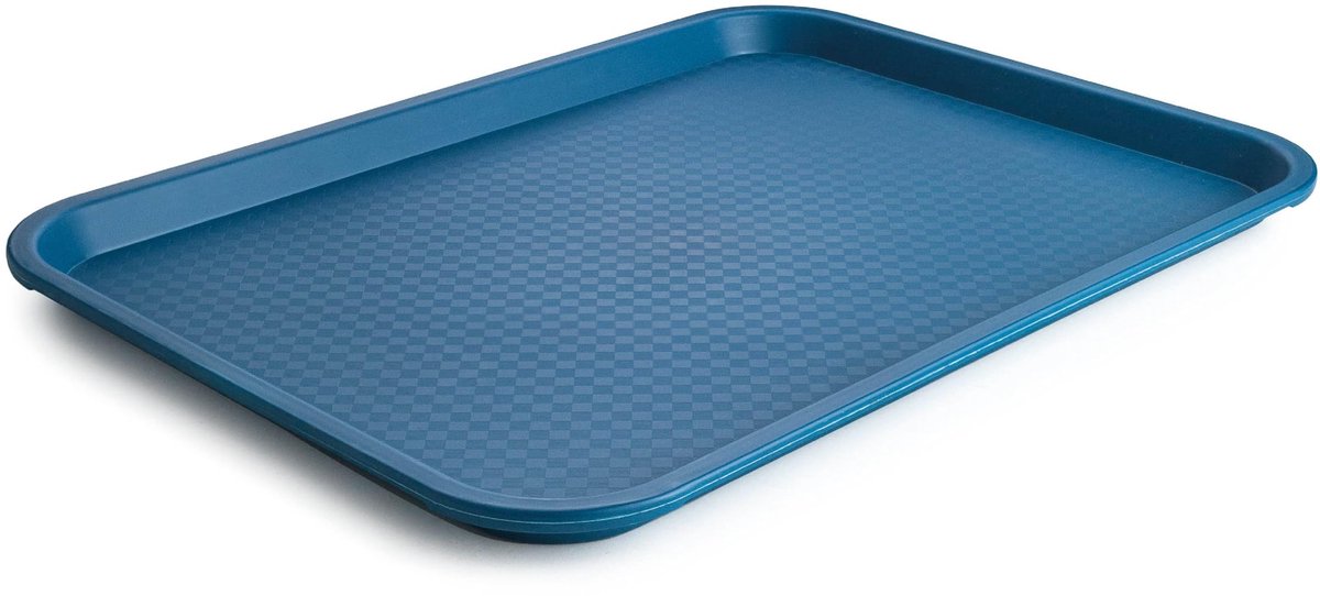 Unyqoos® Blauw stapelbaar dienblad met antislip oppervlak voor horeca en catering