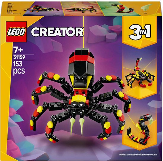 LEGO Creator 3-en-1 Animaux sauvages : une araignée passionnante - 31159