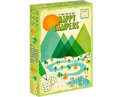 Happy Campers - Roll & Write - Dobbelspel - Familiespel - Vakantie