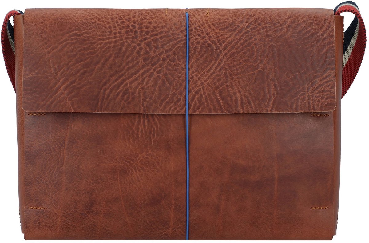 Harold's Keeper Boodschapper Leer 32 cm - cognac