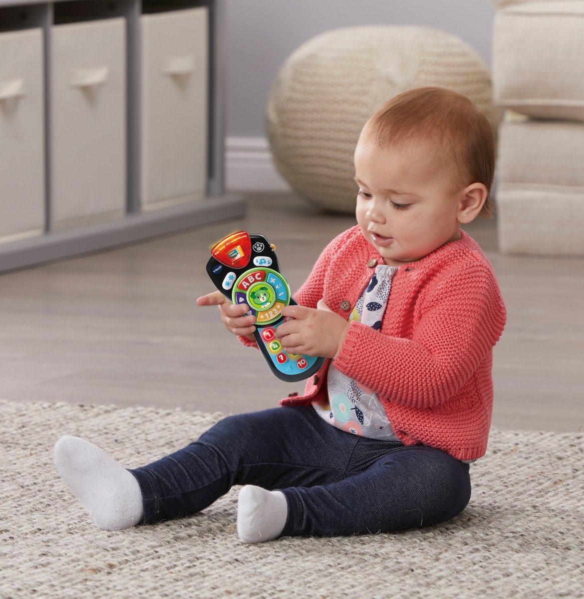 VTech Baby Mijn Eerste Afstandsbediening - Educatief Babyspeelgoed - Cijfers en Letters - Cadeau - Van 9 tot 36 Maanden — afbeelding 4