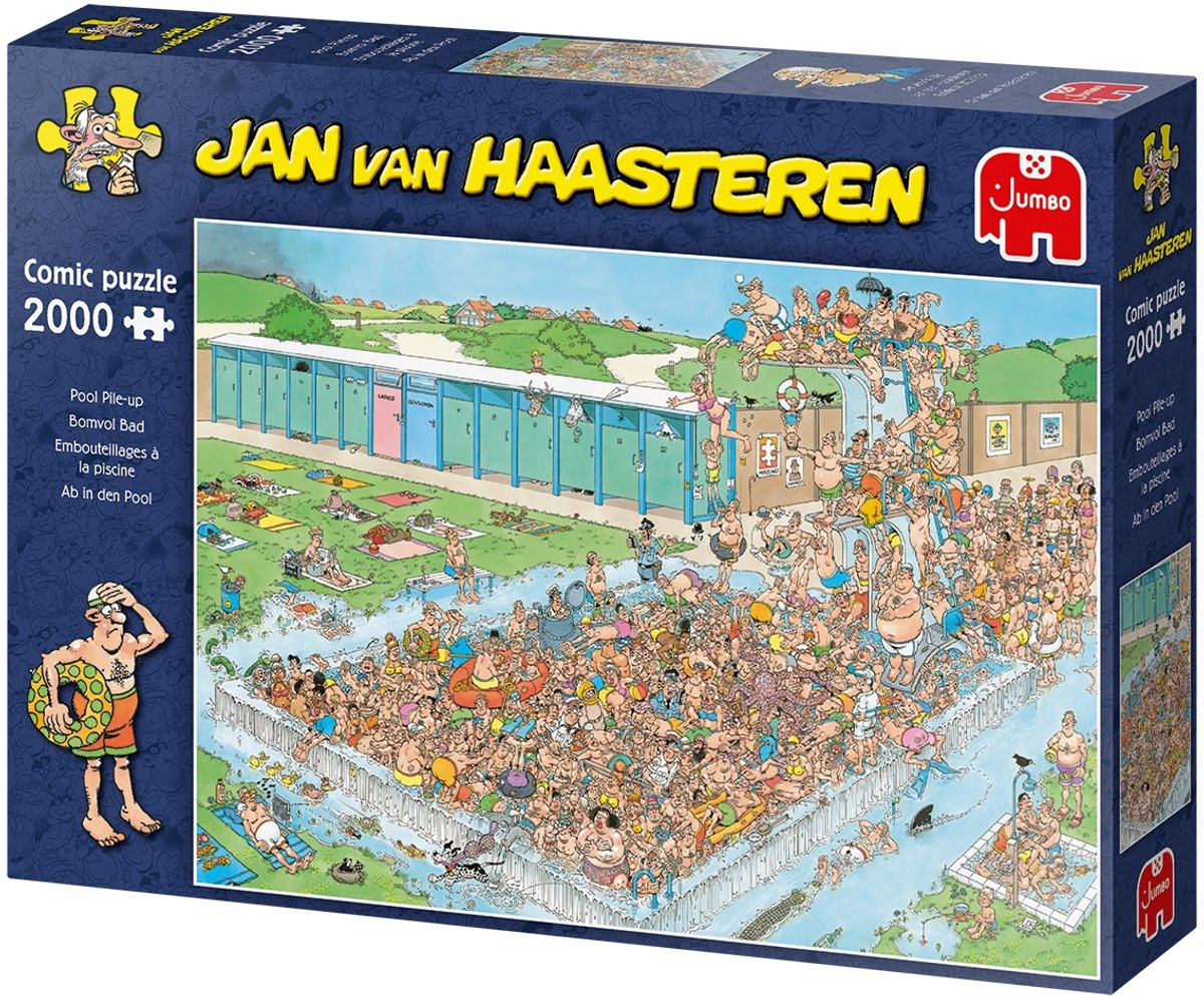 Jan van Haasteren - Bomvol Bad - 2000 stukjes puzzel — afbeelding 4