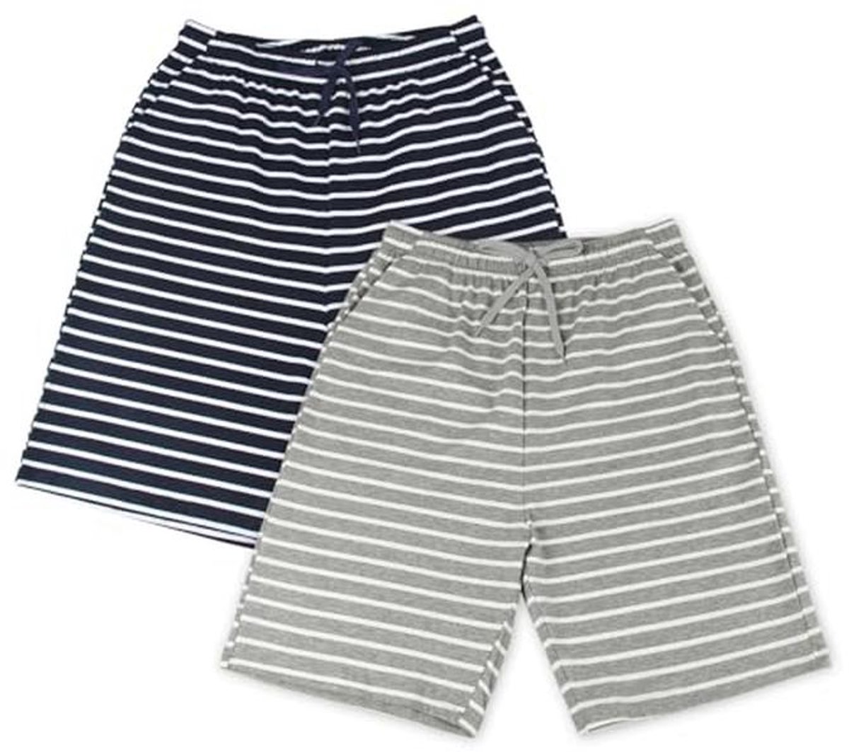 2-pack heren slaapshorts en loungebroeken met zakken